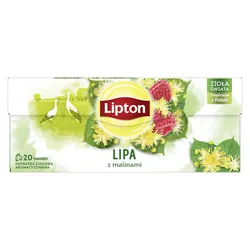 Lipton Herbata Lipa Z Malinami 20 Torebek. Herbatka ZiołowaAromatyzowana.