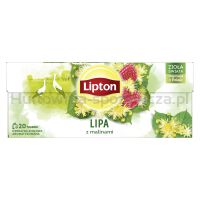 Lipton Herbata Lipa Z Malinami 20 Torebek. Herbatka ZiołowaAromatyzowana.