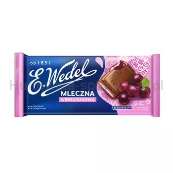 Wedel Czekolada mleczna winogronowa 100g