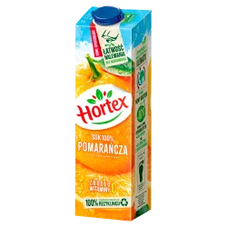 Hortex Sok Pomarańcza 100% Karton 1L