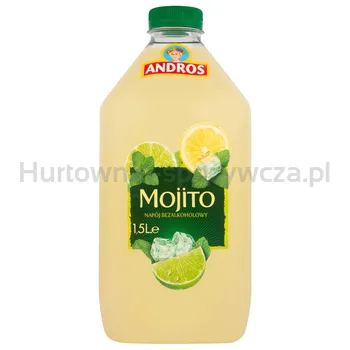 ANDROS napój bezalkoholowy mojito 1,5L (w tym +0,50 zł/szt. zwrotnej kaucji)