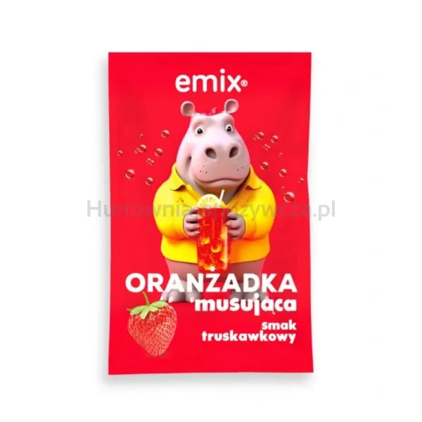 Emix Oranżadka Musująca Smak Truskawkowy 16G