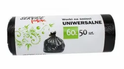 Worki na śmieci STELLA, HDLD, 60 l, 50 szt., czarne