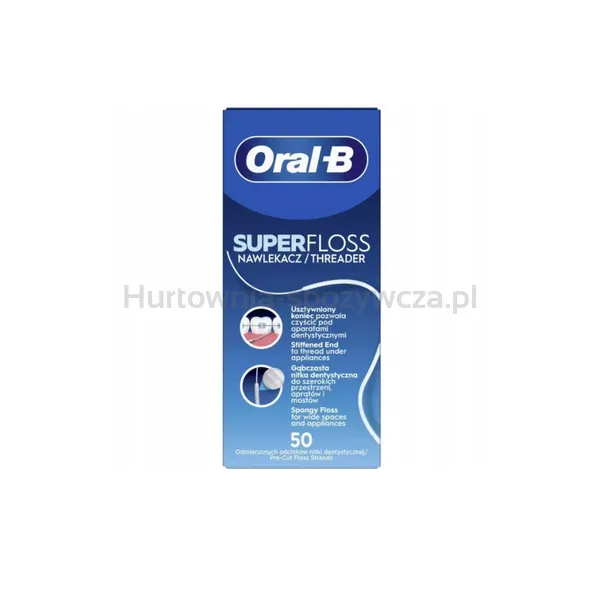Oral-B Super Floss Nić dentystyczna 50 odmierzonych odcinków