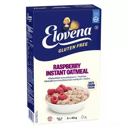 Elovena Owsianka błyskawiczna z malinami. Produkt bezglutenowy. 200 g.