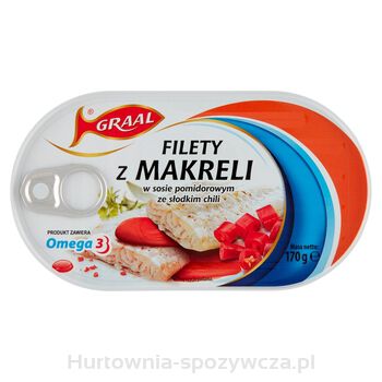 Graal Filety Z Makreli W Sosie Pomidorowym Ze Słodkim Chili 170G