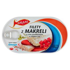 Graal Filety Z Makreli W Sosie Pomidorowym Ze Słodkim Chili 170G