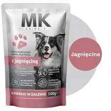 Mk ANIMALS Saszetka dla psów z jagnięciną 500 g