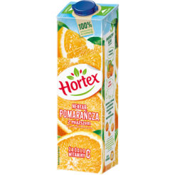 Hortex Pomarańcza Z Miąższem Nektar Karton 1L