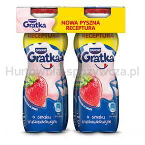 Jogurt Gratka O Smaku Truskawk Do Picia 155 G Danone