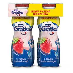 Jogurt Gratka O Smaku Truskawk Do Picia 155 G Danone