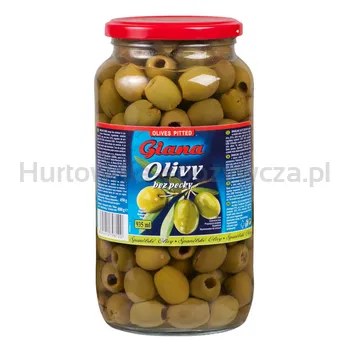 Hiszpańskie oliwki zielone bez pestek w słonej zalewie 935ml