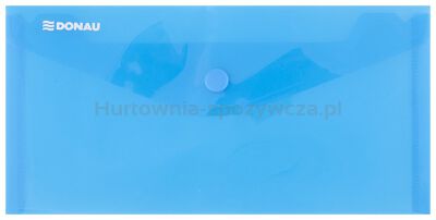Donau Teczka kopertowa zatrzask, PP, DL, 180mikr., niebieska 