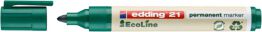 Edding Marker permanentny e-21 ecoLine, 1,5-3 mm, zielony 