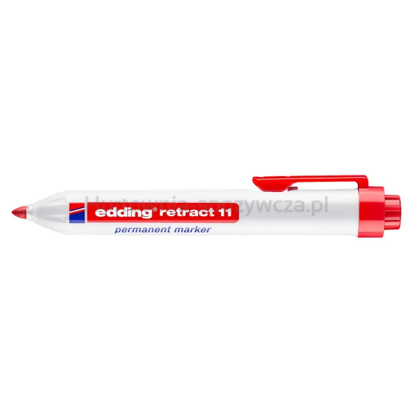 Marker permanentny automatyczny e-11 EDDING, 1,5-3mm, czerwony
