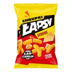 ŁAPSY Chrupki kukurydziane o smaku sera 130 g