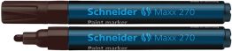 Schneider Marker olejowy Maxx 270, okrągły, 1-3mm, brązowy 