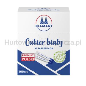Cukier biały w saszetkach DIAMANT, 100x5gr
