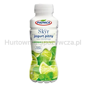 Piątnica Jogurt Pitny Skyr limonka z nutą mięty 330ml