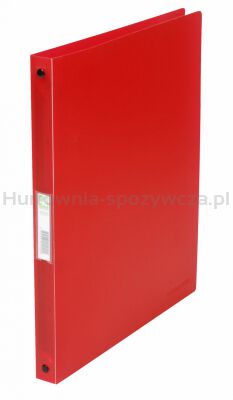 Q-Connect Segregator ringowy PP, A4/4R/16mm, transparentny czerwony 