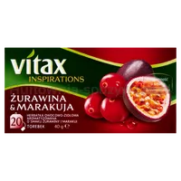 Vitax Herbata Inspiracje ŻurawinaMarakuja 20S