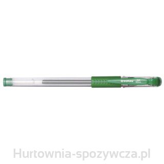 Długopis Żelowy Donau Z Wodoodpornym Tuszem 0,5Mm, Zielony