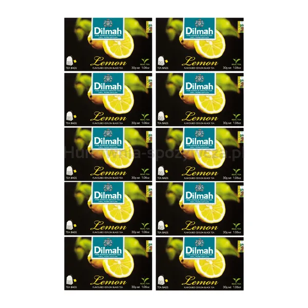Dilmah Herbata Lemon Flavoured Black Tea 20X1,5 G