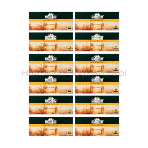 Ahmad Herbata English No.1 25Torebek x2G X 12 Sztuk