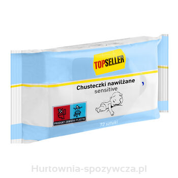 Topseller Chusteczki Nawilżane Sensitive72 Szt.