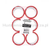 Taśma pakowa OFFICE PRODUCTS, 48mm x 50y, 36mic, EAN na 1szt., czerwona - 2