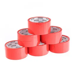 Taśma Pakowa Office Products, 48Mm X 50Y, 36Mic, Ean Na 1Szt., Czerwona
