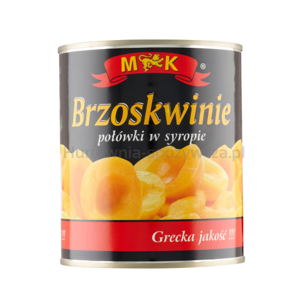Mk Brzoskwinie Połówki W Lekkim Syropie 820G