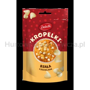 Delecta Kropelki biała czekolada 80g