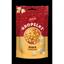 Delecta Kropelki biała czekolada 80g