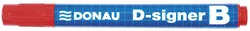 Donau Marker Do Tablic D-Signer B, Okrągły, 2-4Mm (Linia), Czerwony