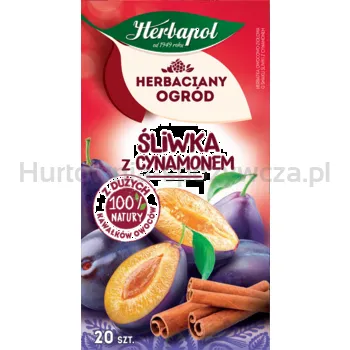 Herbapol Herbaciany Ogród herbatka owocowa śliwka z cynamonem 20x2,5g