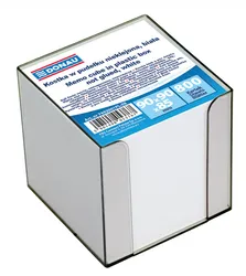 Donau Kostka nieklejona, w pudełku, 95x95x95mm, ok. 800 kart., biała 