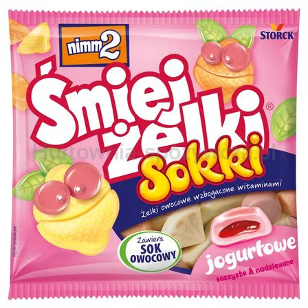 ŚmiejŻelki Żelki Nimm2Sokki Jogurtowe 90 G Storck