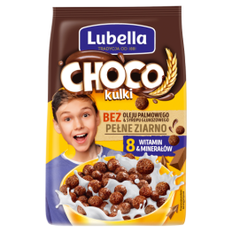 Lubella Mlekołaki Choco Kulki Zbożowe O Smaku Czekoladowym 250 G