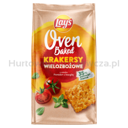 Lay's Oven Baked Krakersy Wielozbożowe Pomidor Z Bazylią 80G