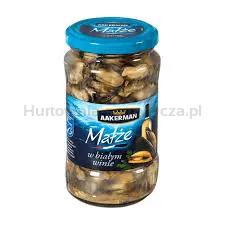 Małże w białym winie 350g Aakerman