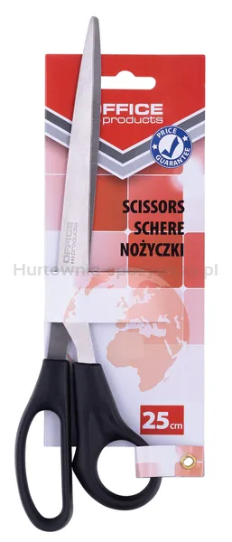 Office Products Nożyczki Biurowe 25 Cm, Czarne
