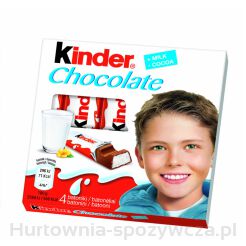 Kinder Chocolate, Batonik Z Czekolady, 4Szt, 50G