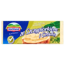 Hochland Ze Szczypiorkiem I Cebulą. Ser Kremowy Topiony W Bloczku.