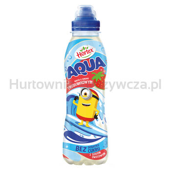 Hortex Aqua Napój o smaku truskawkowym butelka Pet 400ml
