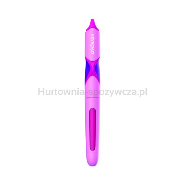 Pióro wieczne KEYROAD, 2 niebieskie naboje gratis, blister, mix kolorów - 3