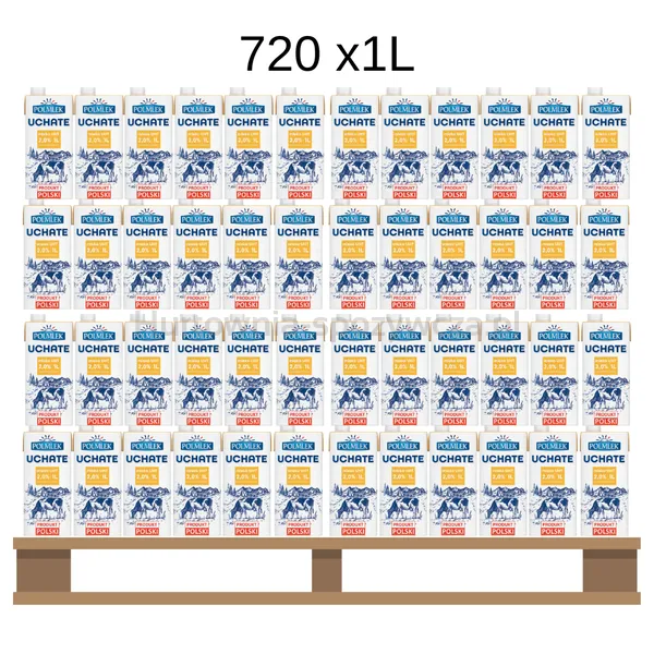 Polmlek Mleko Uchate UHT 2,0%1 L