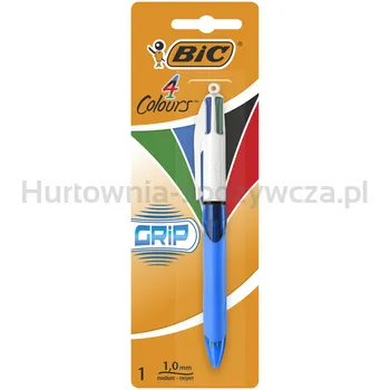 Bic Długopis 4 Colours Grip miks kolorów Blister 1 sztuka