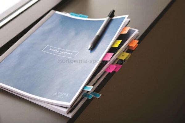Post-It Zakładki indeksujące (680-23), PP, 25,4x43,2mm, 50 kart., jaskrawoniebieskie  - 4