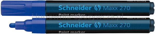 Schneider Marker olejowy Maxx 270, okrągły, 1-3mm, niebieski 